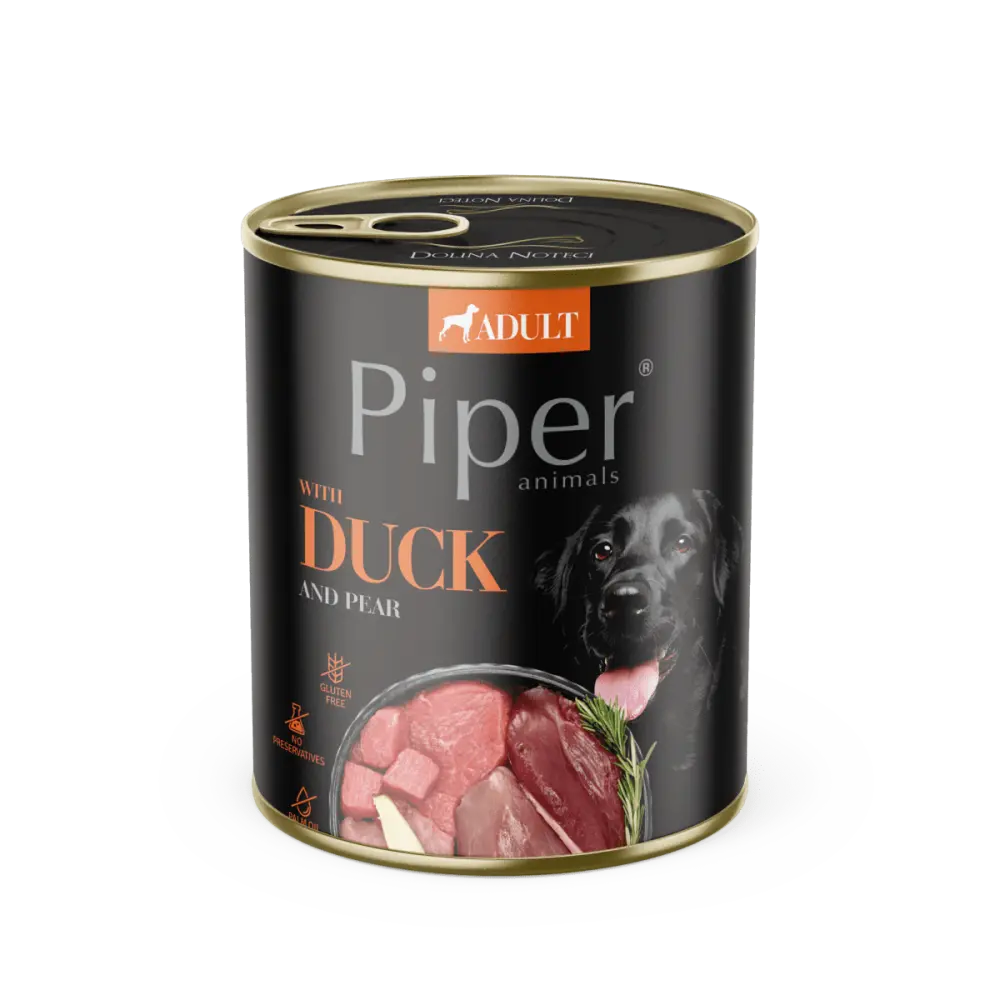 Piper Adult Dog, Carne de Rata si Pere, 800 g