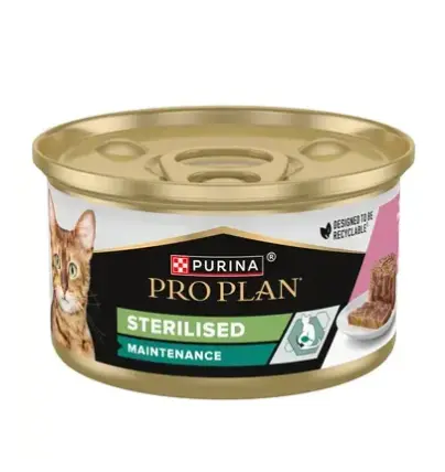 PURINA PRO PLAN Cat Wet Can, Sterilised Maintenance, 85 g