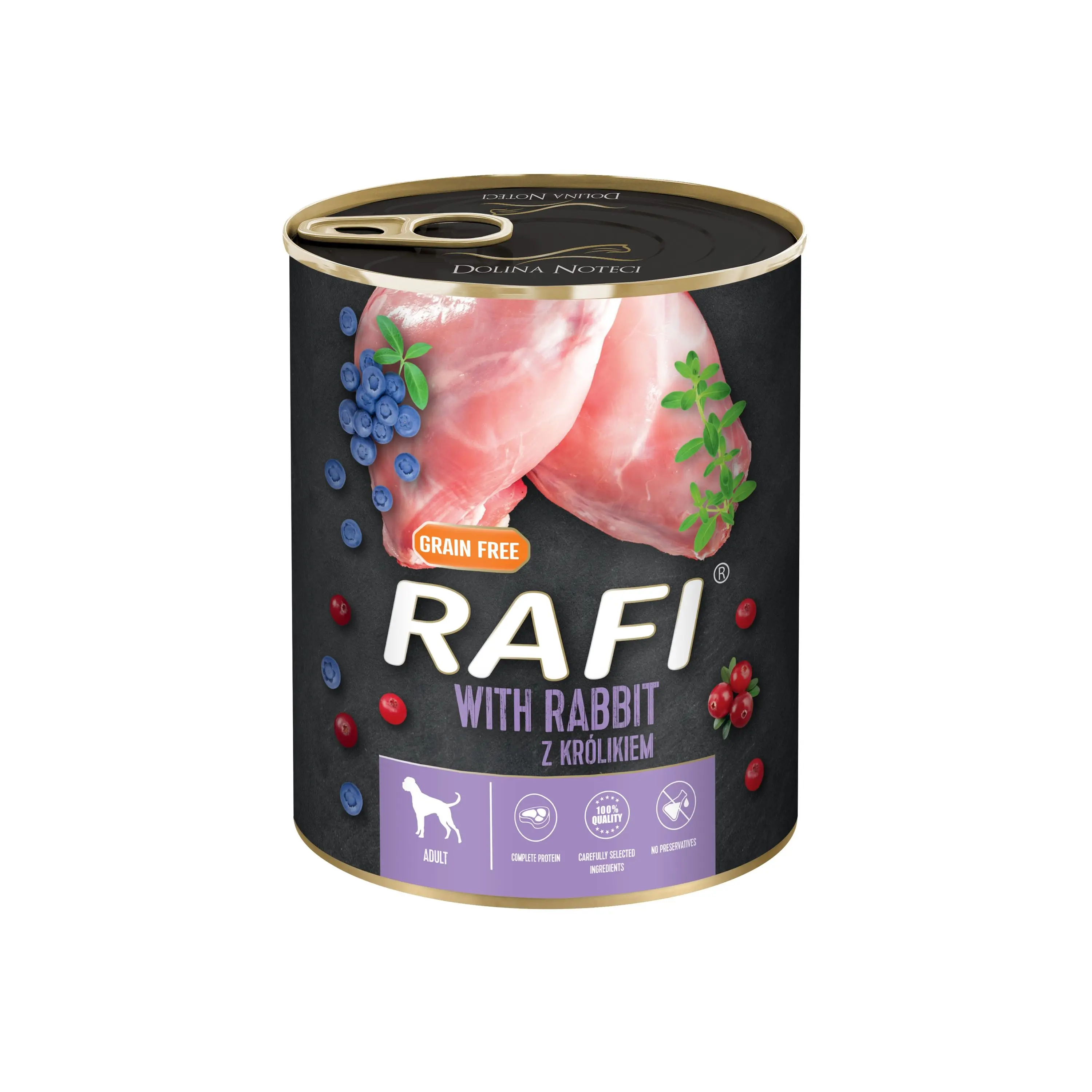 Hrana Umeda Caini, Rafi Dog, Iepure si Afine, 800 g