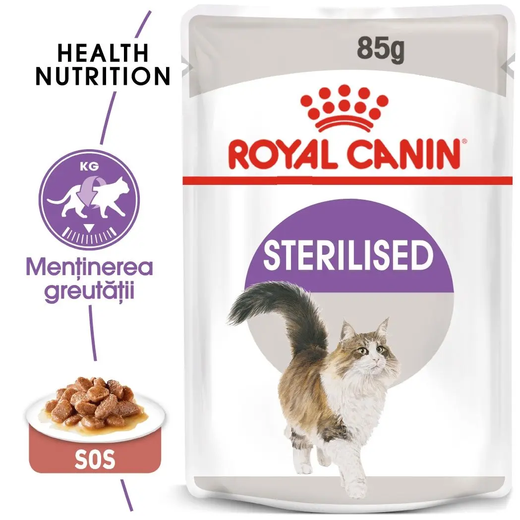 Royal Canin Sterilised Adult hrana umeda pisica sterilizata (in sos), 85 g