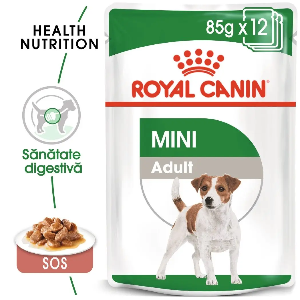 Royal Canin Mini Adult hrana umeda caine (in sos), 12 x 85 g