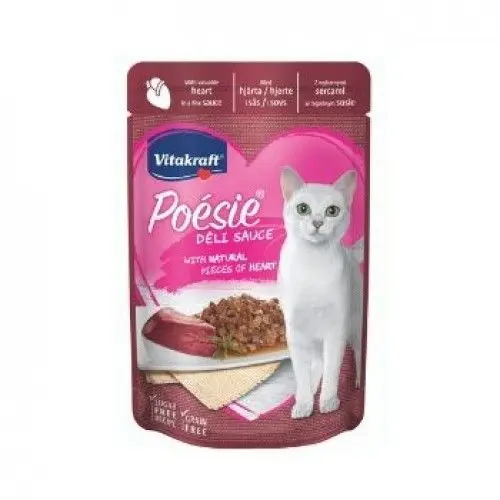 Hrana umeda pisici, Vitakraft Plic Poesie, Inima in Sos, 85 g