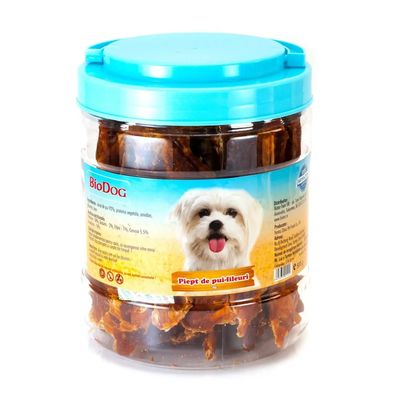 Recompense Pentru Caini Biodog Piept De Pui Fileuri 500 Gr/ Ca-01h