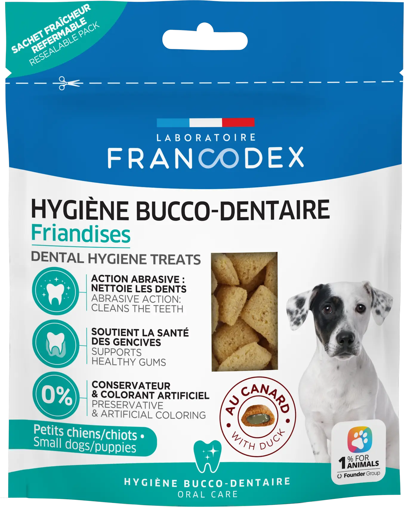 Francodex, recompense pentru igiena dentara, catelusi, 75 g