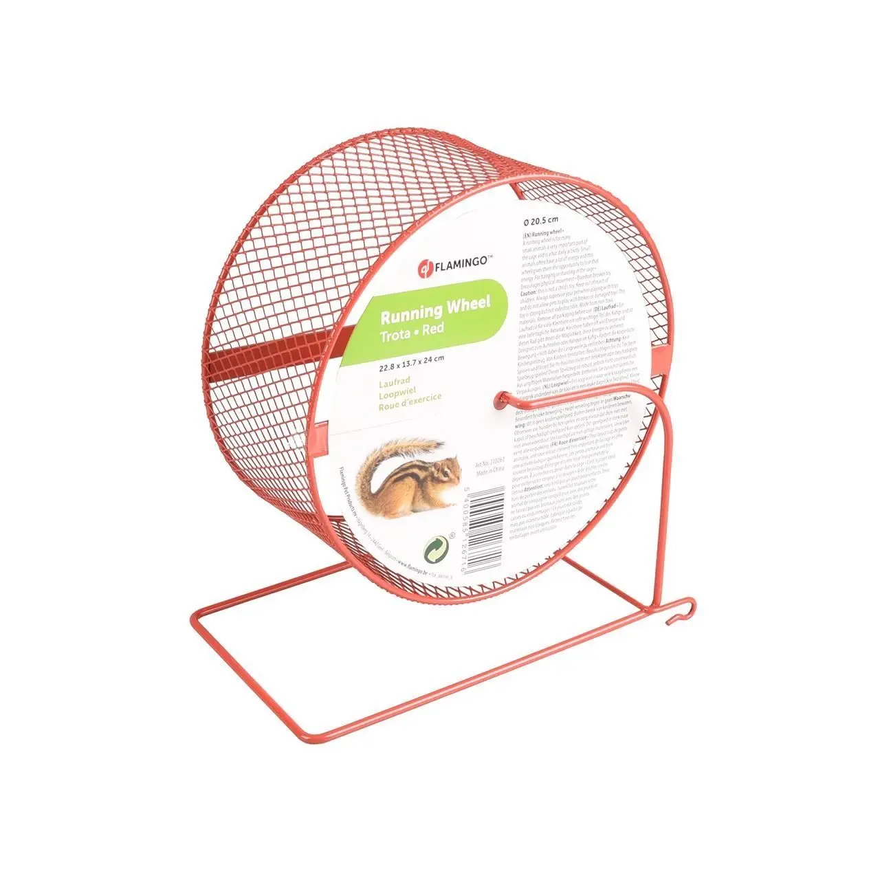 Roata Carusel pentru Rozatoare, Rosu, cu Suport, Flamingo, 15.2 cm