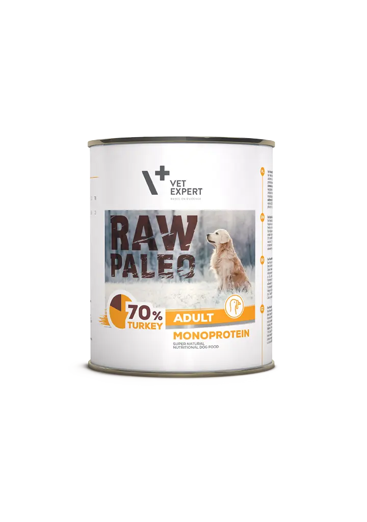 Raw Paleo, Conserva Monoproteica, Adult, Curcan, 800 g