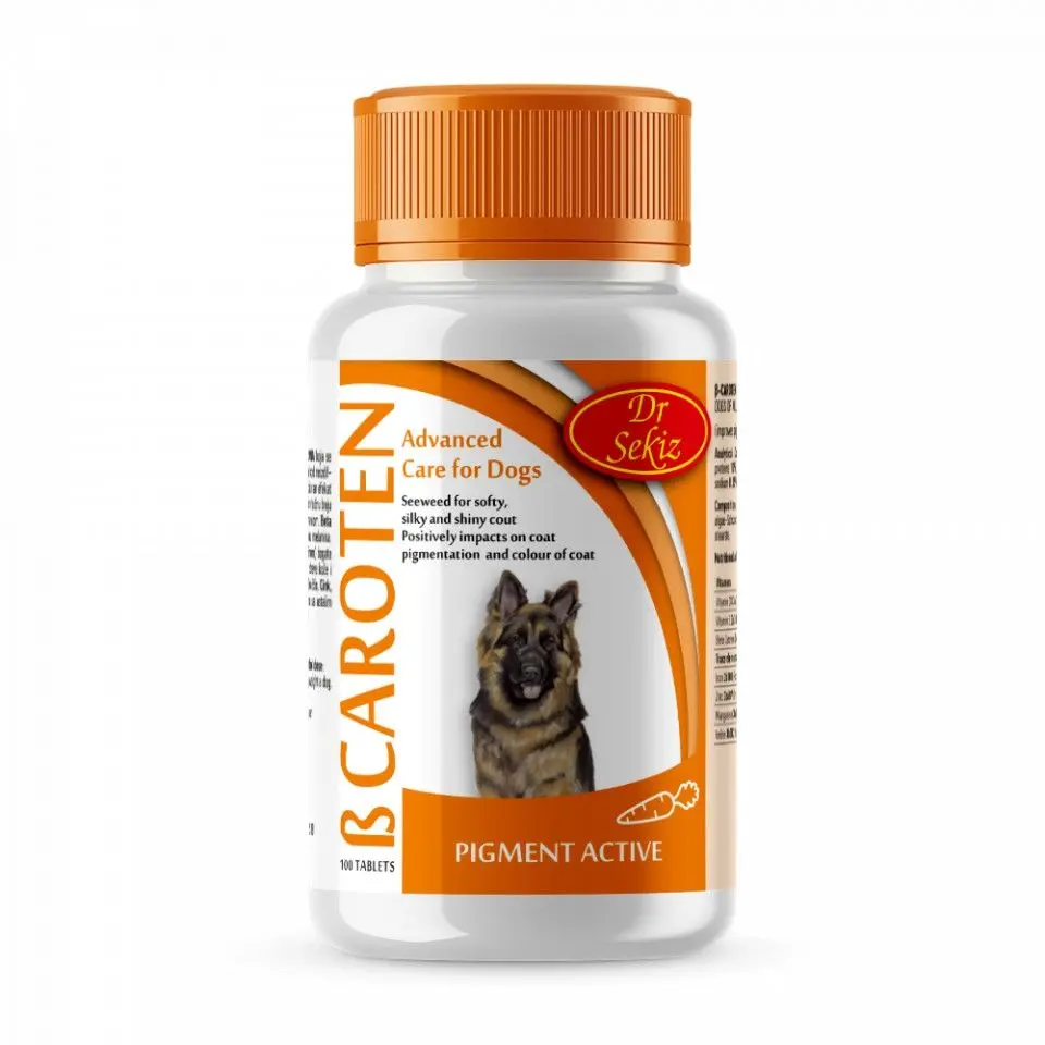 Supliment alimentar, Caini, b-Caroten & Seaweed, 100 tablete/ 80 g