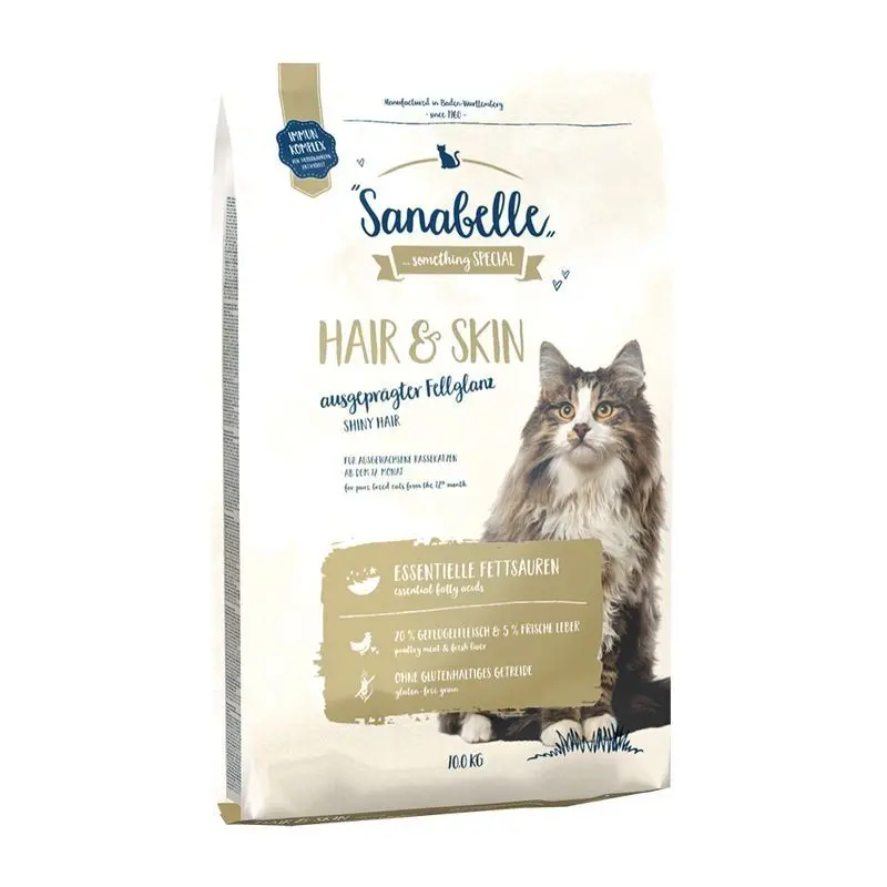 Hrana uscata pisici, Sanabelle Hair & Skin, 10 kg