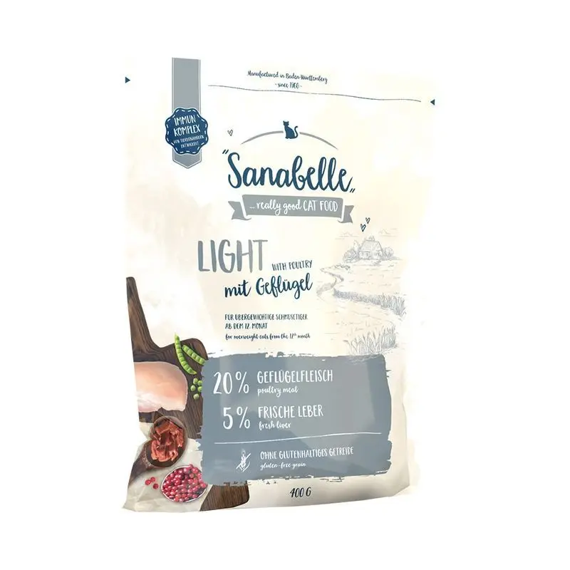 Hrana uscata pisici, Sanabelle Light, 400 g