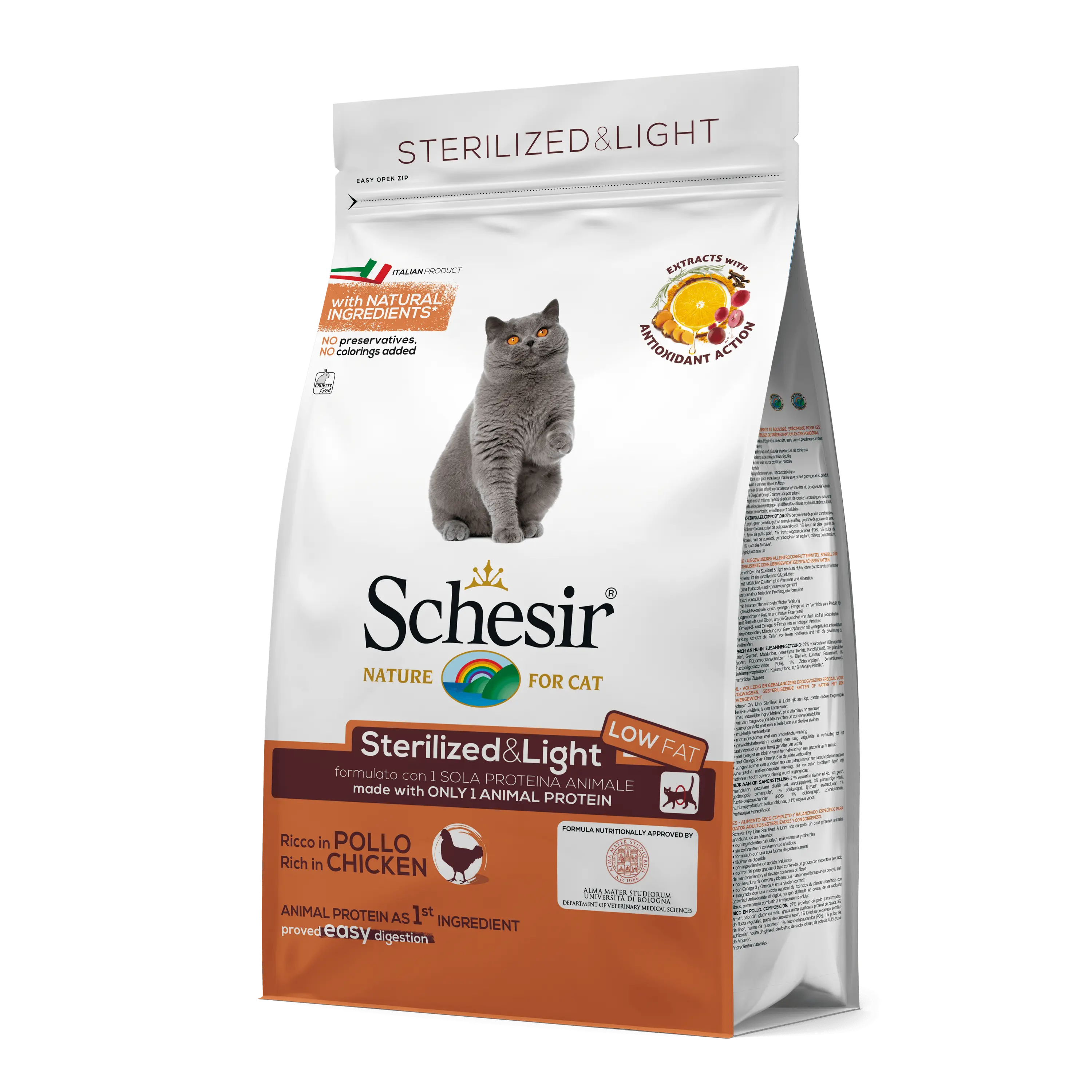 Hrana uscata pisici, Schesir Cat Sterilized si Light Pui, 10 kg