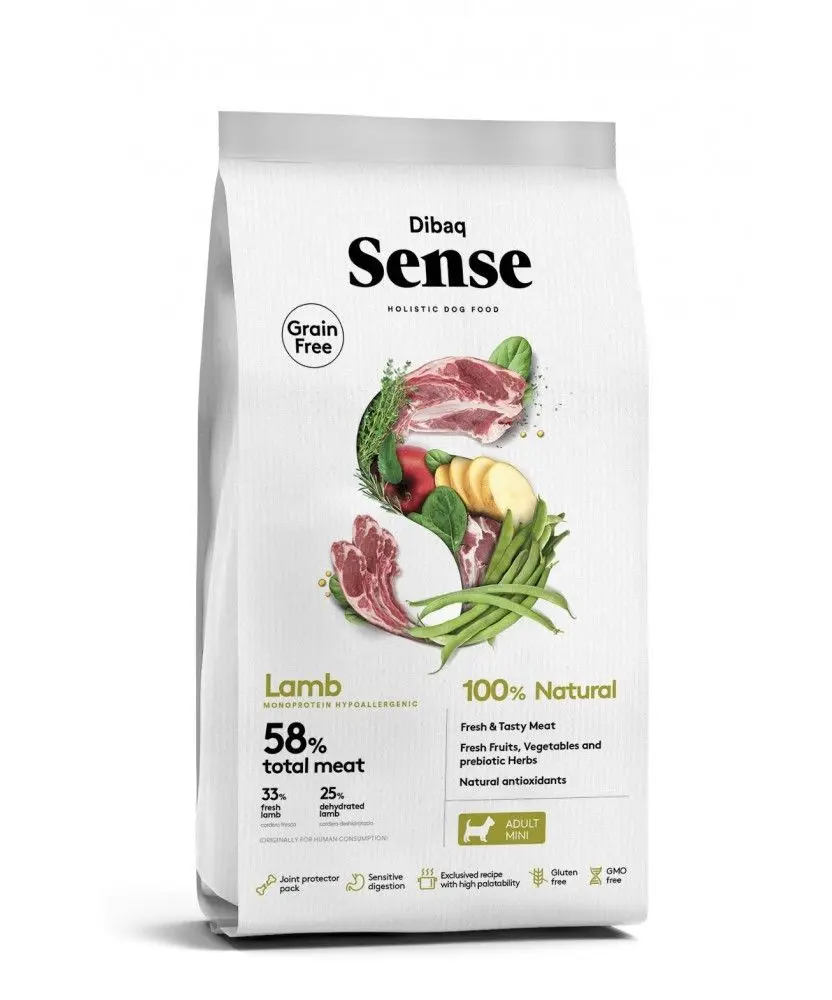 Dibaq Grain Free Sense Lamb, Adult Mini, 6 kg