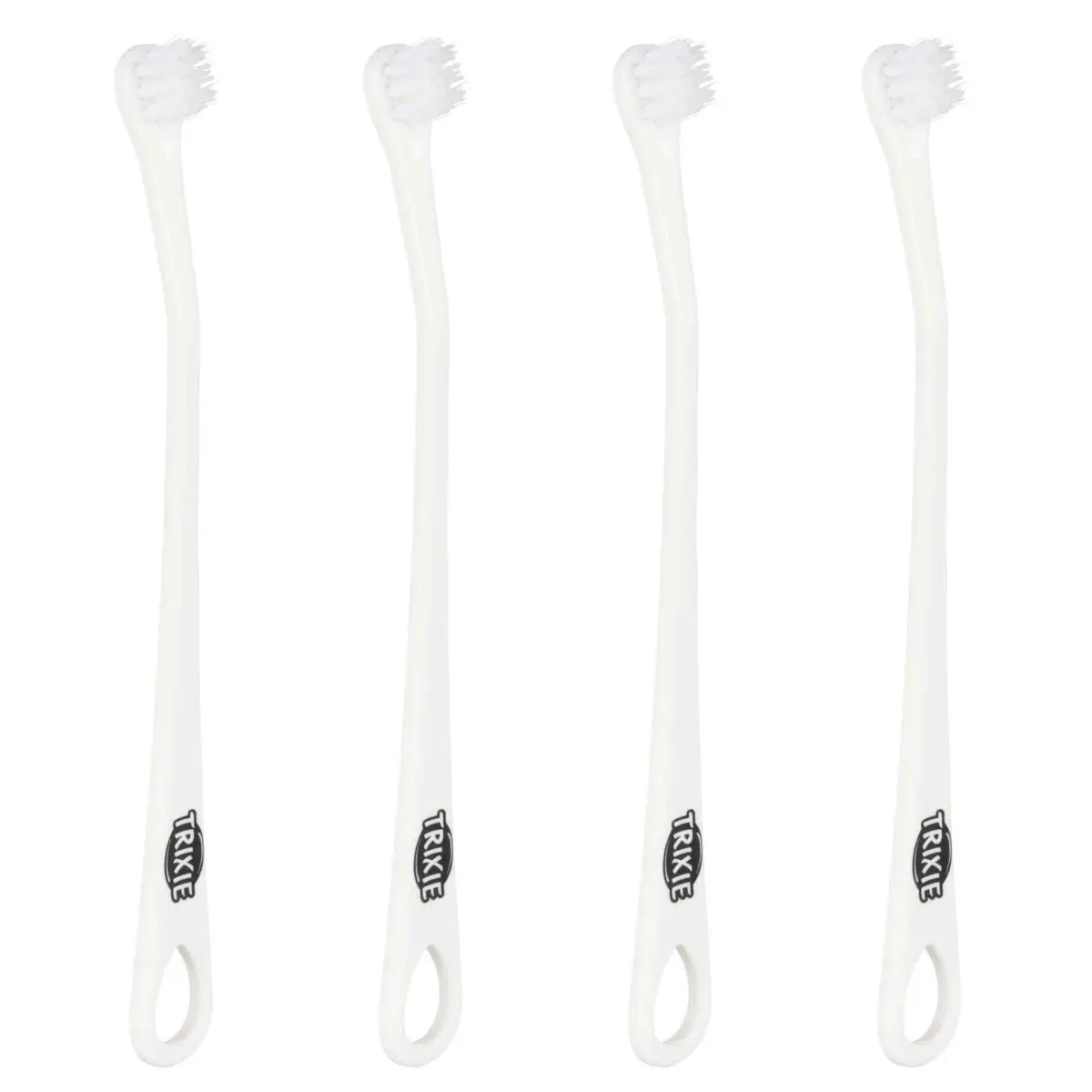 Set Periuta De Dinti Trixie pentru Caini si Pisici Mici, 15 cm, 4 buc Alb 25621