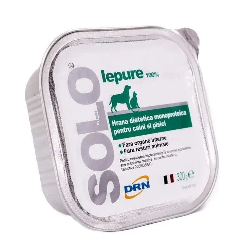 Solo, conserva 100% Iepure, 100 g