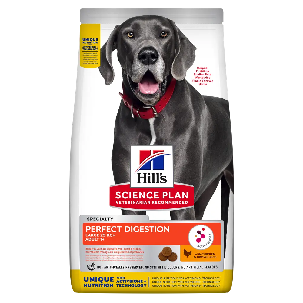 Hrana uscata caini, Hill's Science Plan Canine Adult Perfect Digestion Large Breed, 14 kg
