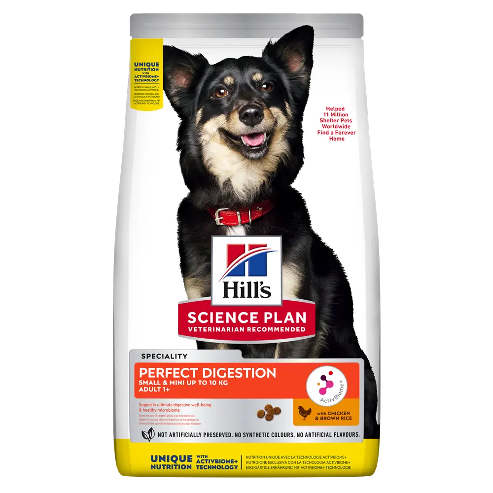 Hrana uscata caini, Hill's Science Plan Canine Adult Perfect Digestion Small and Mini, 6 kg