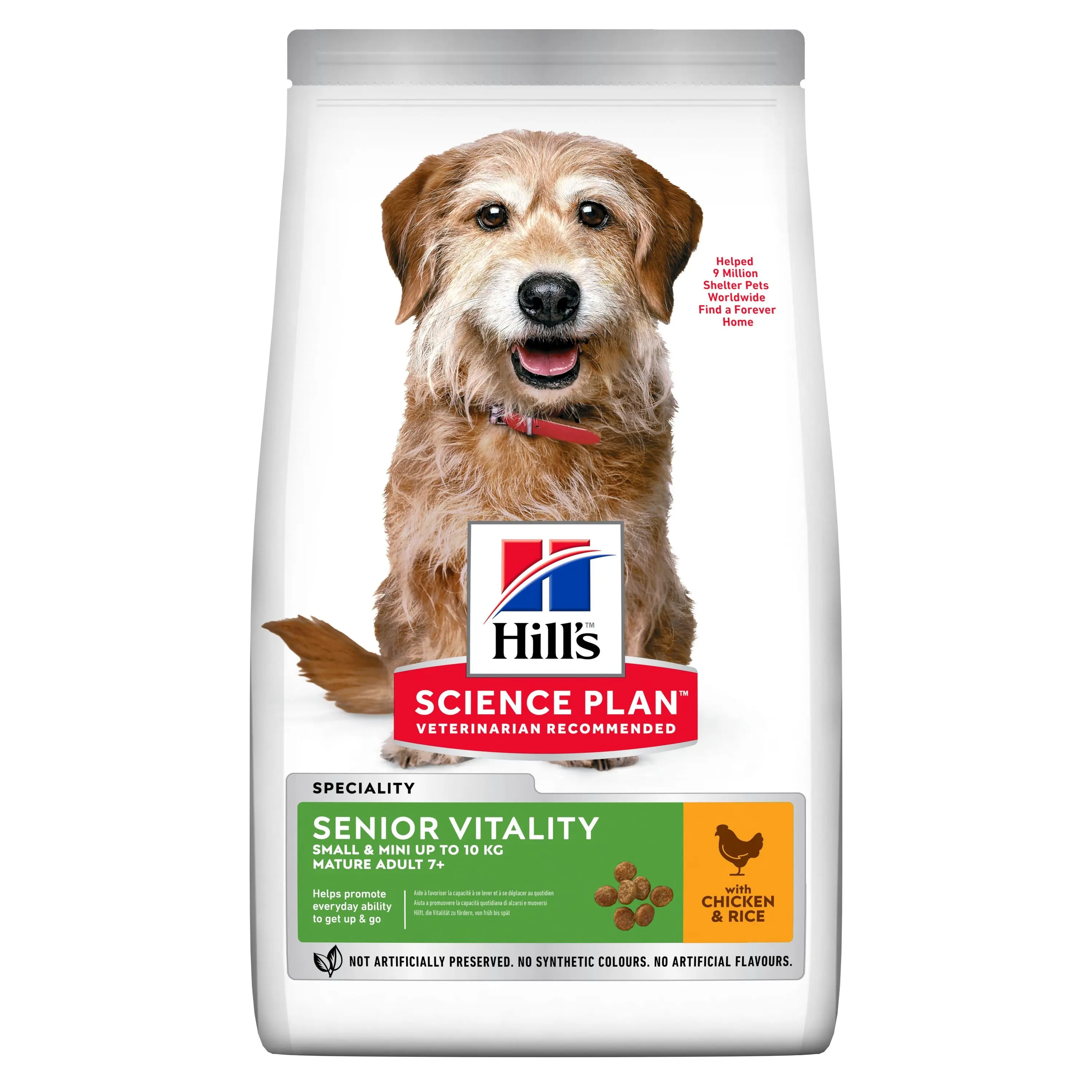 Hrana uscata caini, Hill's Science Plan Canine Senior Vitality Small and Mini Chicken, 6 kg