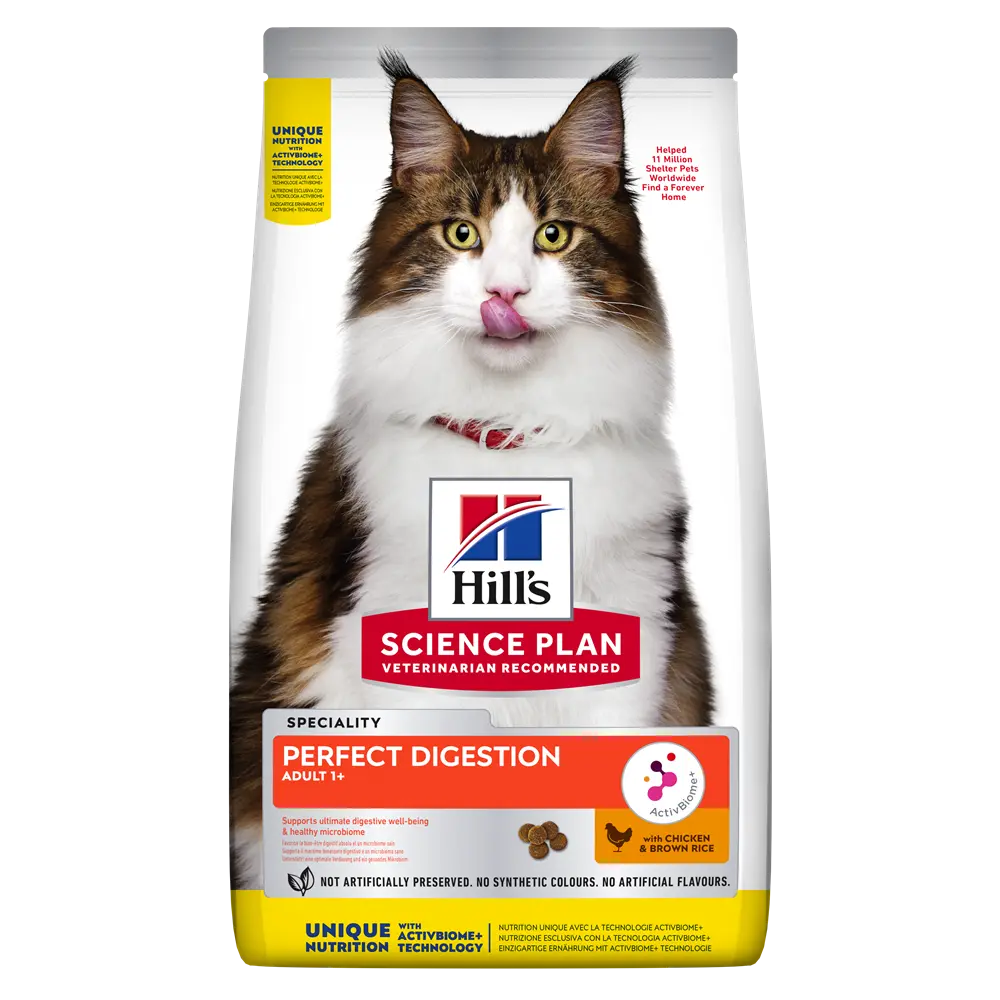Hrana uscata pisici, Hill's Science Plan Feline Adult Perfect Digestion, 3 kg