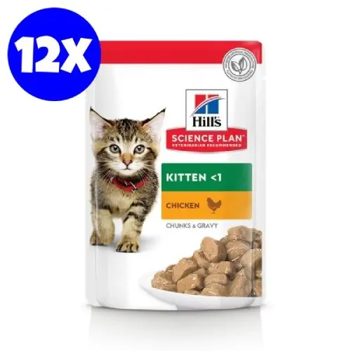 Hill's Science Plan Feline Kitten Chicken, 12x85 g