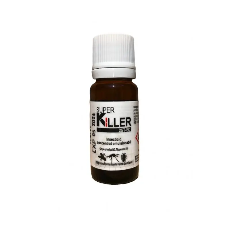 SUPER KILLER 25T-EC Insecticid, Pasteur, 10 ml