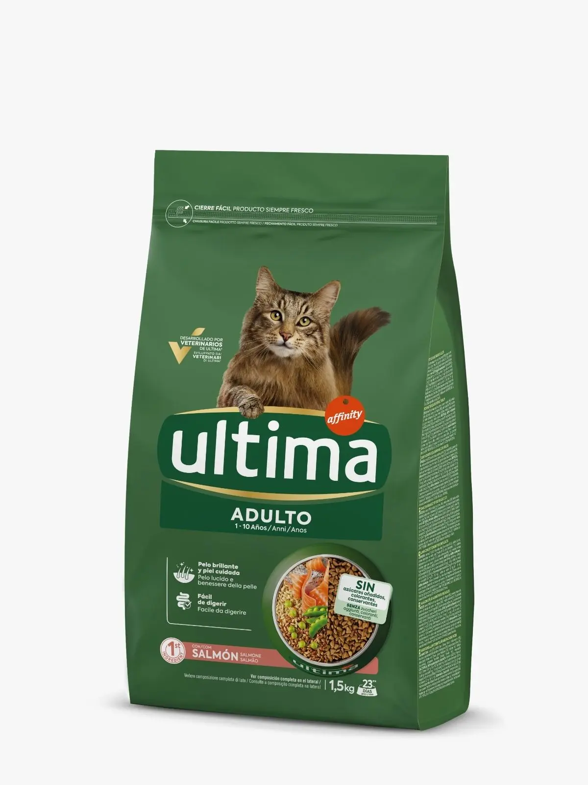 Hrana uscata pisici, Ultima Cat, Adult Somon, 1.5 kg