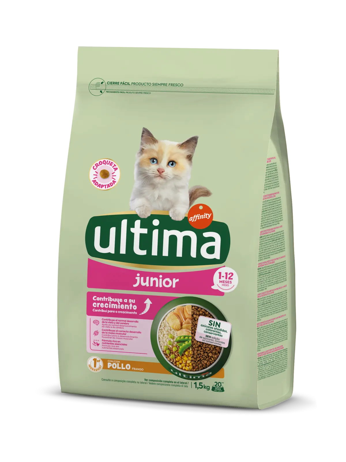 Hrana uscata pisici, Ultima Cat, Junior Pui, 1.5 kg