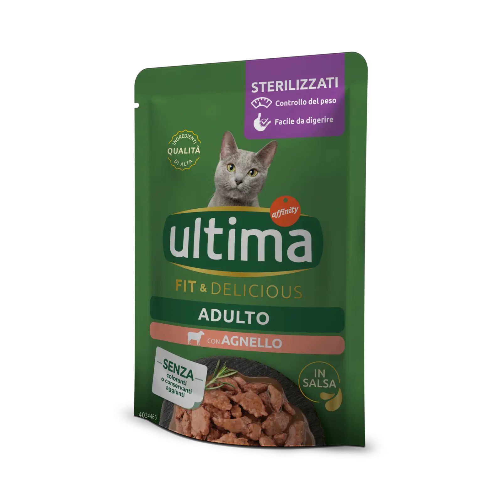 Hrana umeda pisici, Ultima Cat, Adult Sterilizat Fit & Delicious Miel, 85 g