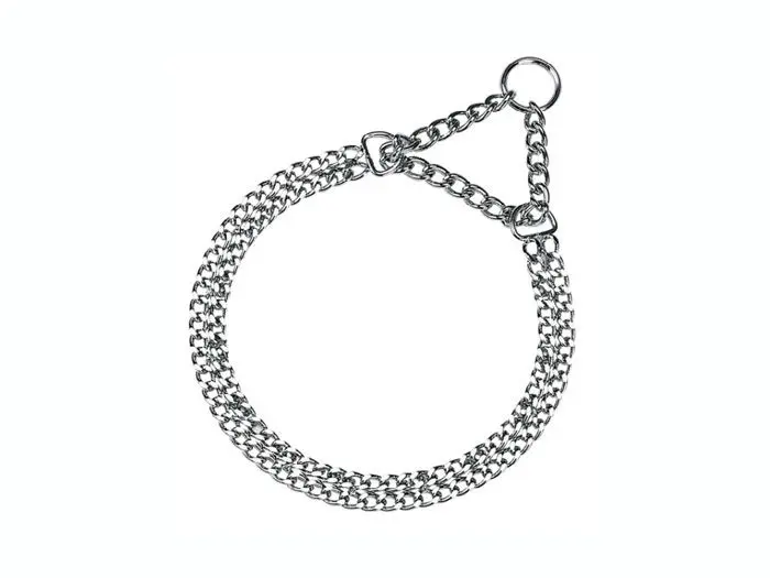 Zgarda caine lant dublu 50 cm