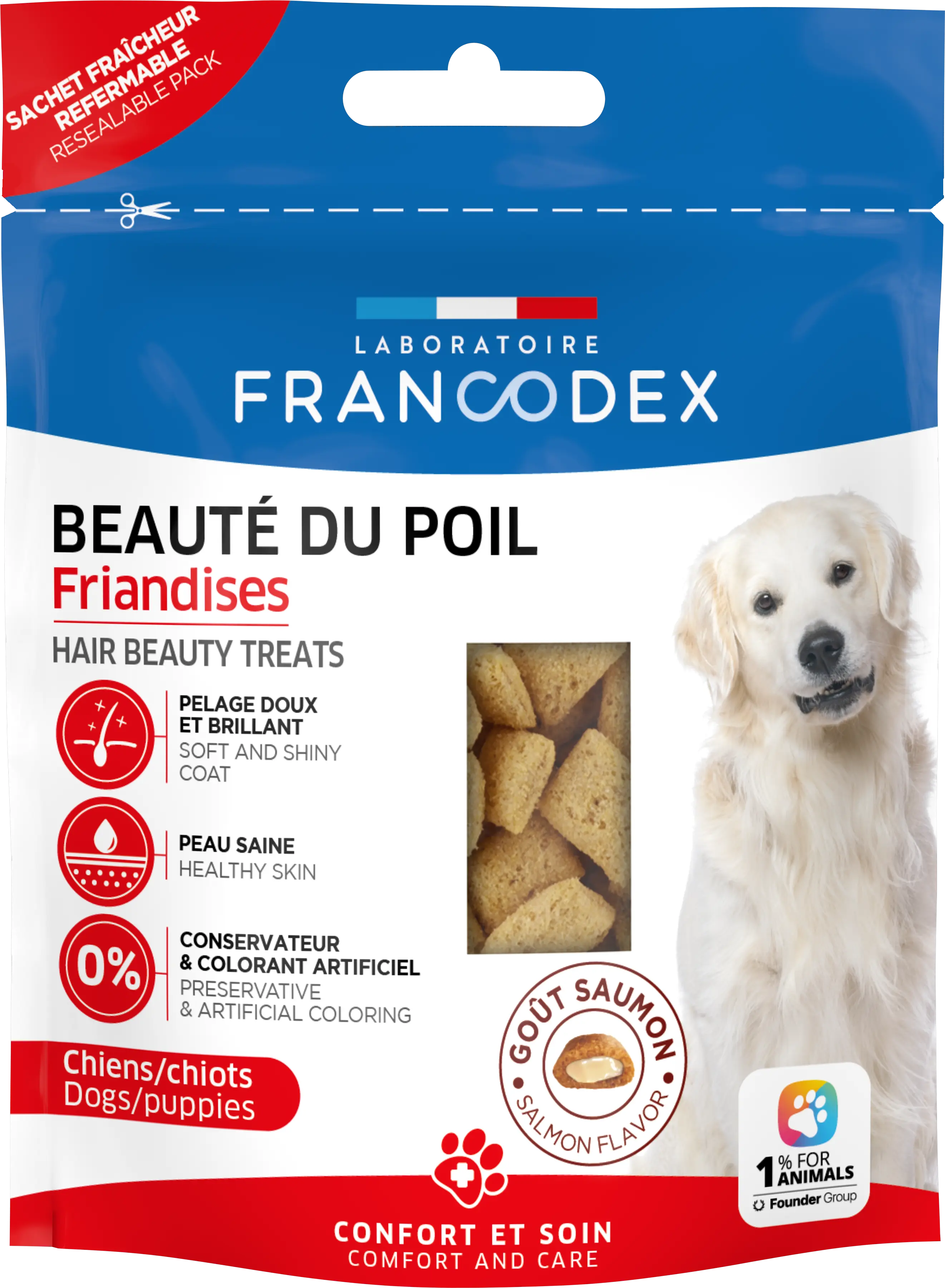 Francodex, recompense pentru blana, caini si catelusi, 75 g