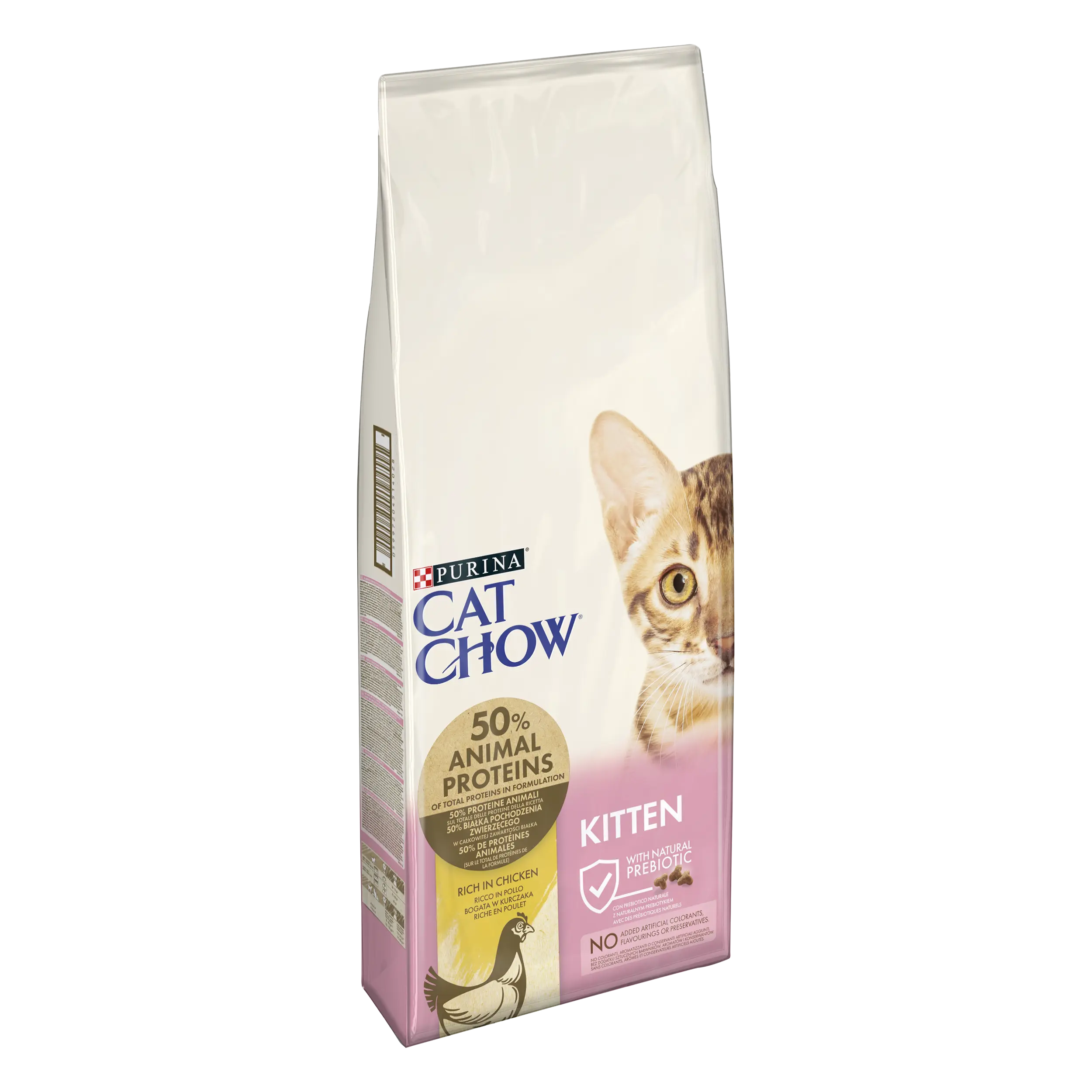 PURINA CAT CHOW KITTEN, Pui, 15 kg