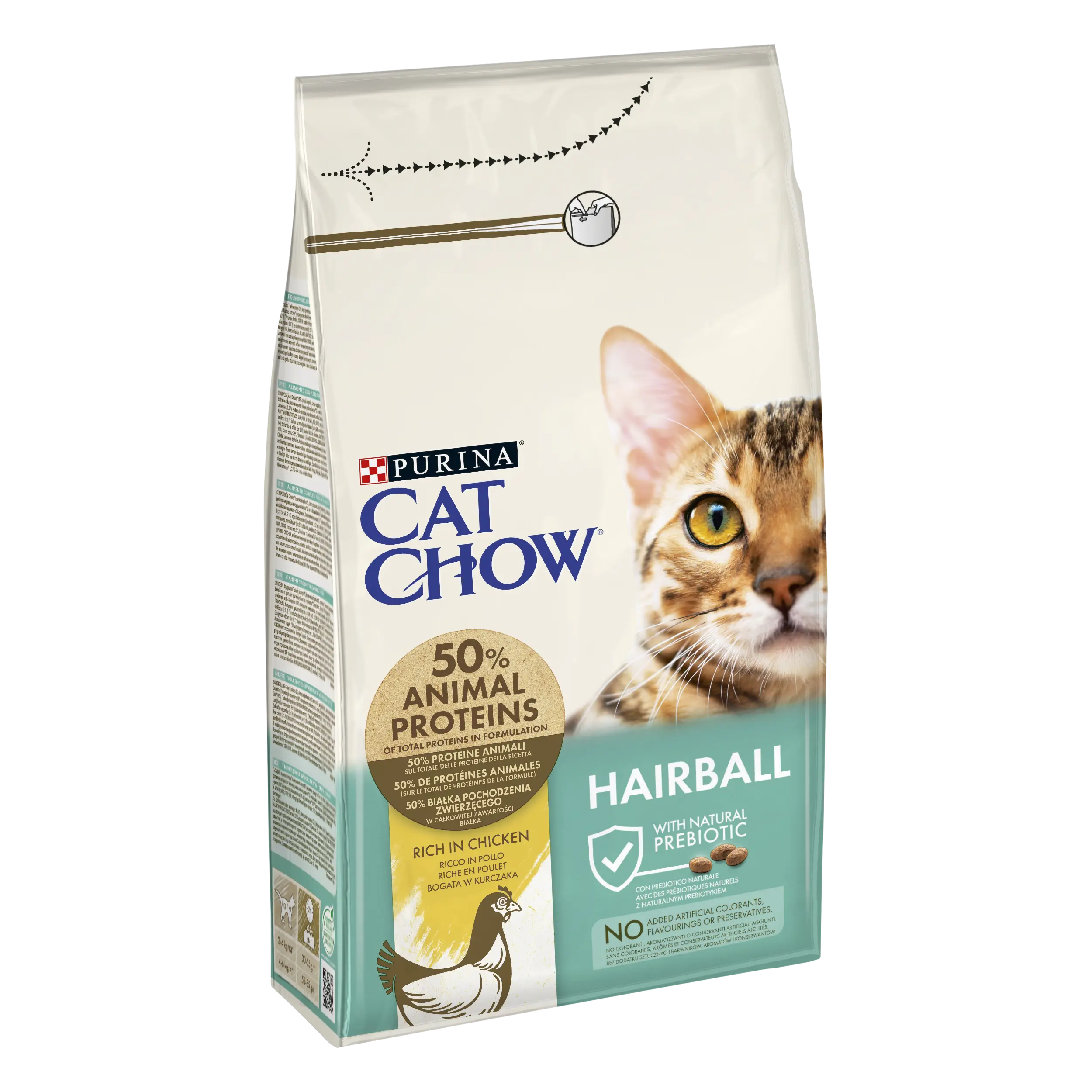 PURINA CAT CHOW Hairball Control, Pui, 1.5 kg