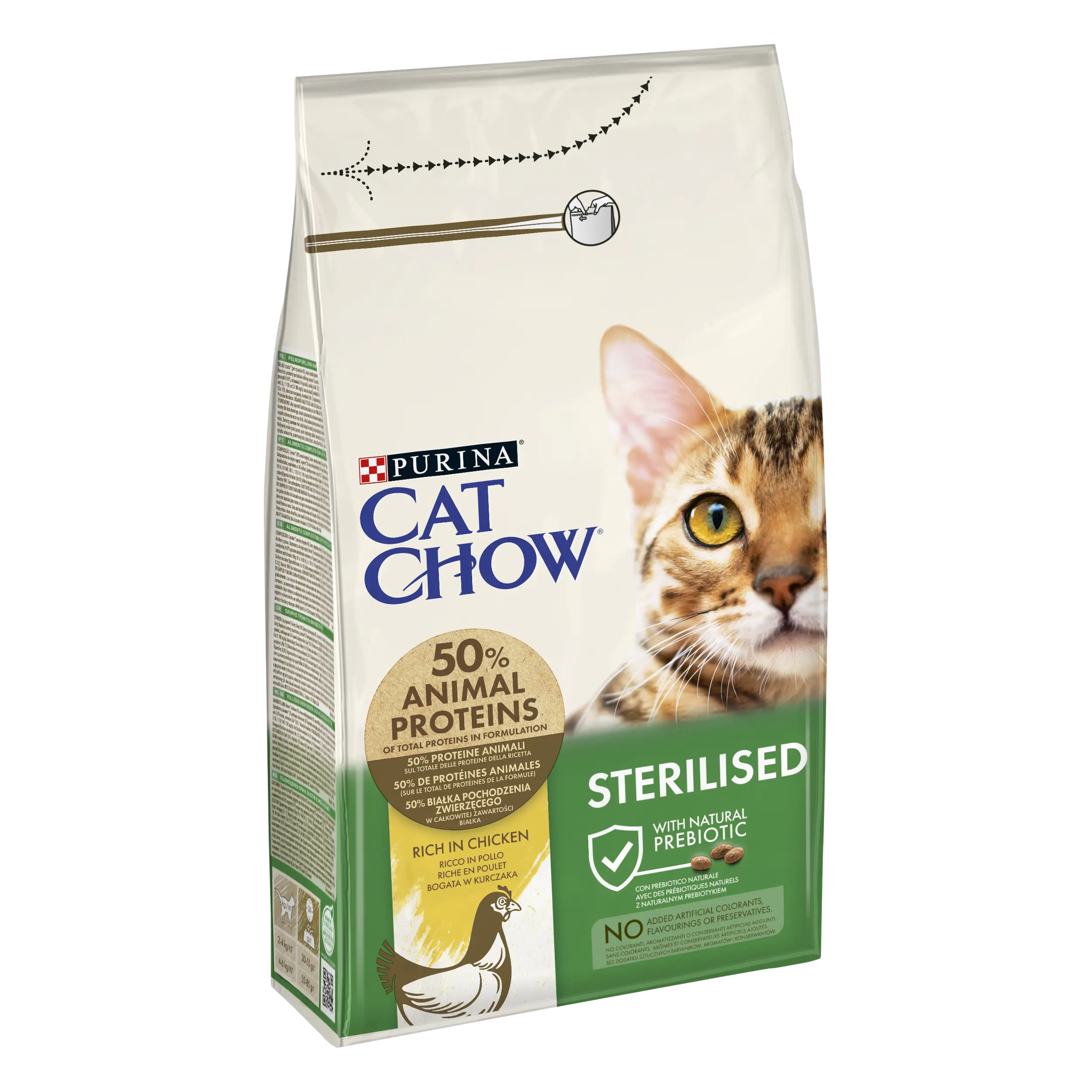 PURINA CAT CHOW Sterilised, Pui, 1.5 kg