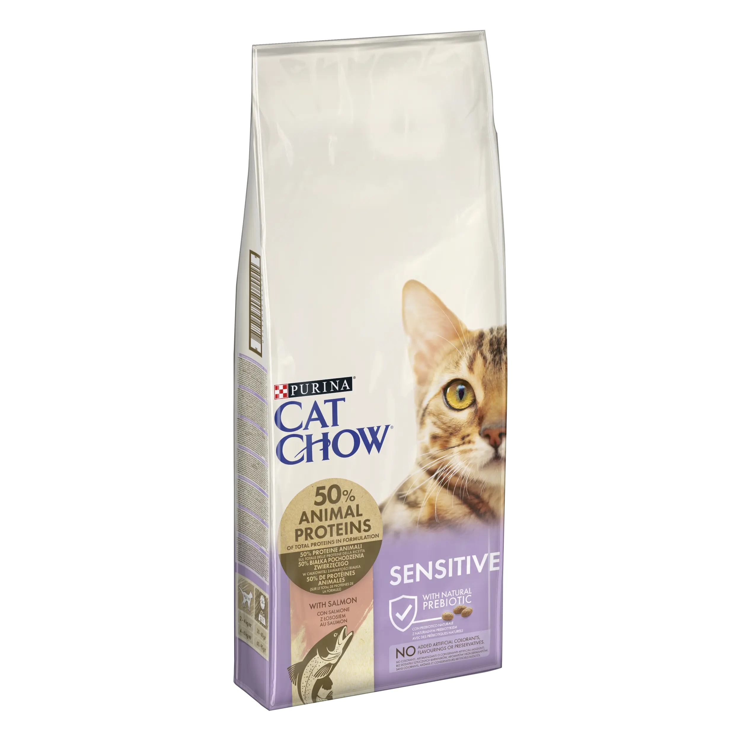 PURINA CAT CHOW Sensitive, Somon, 15 kg