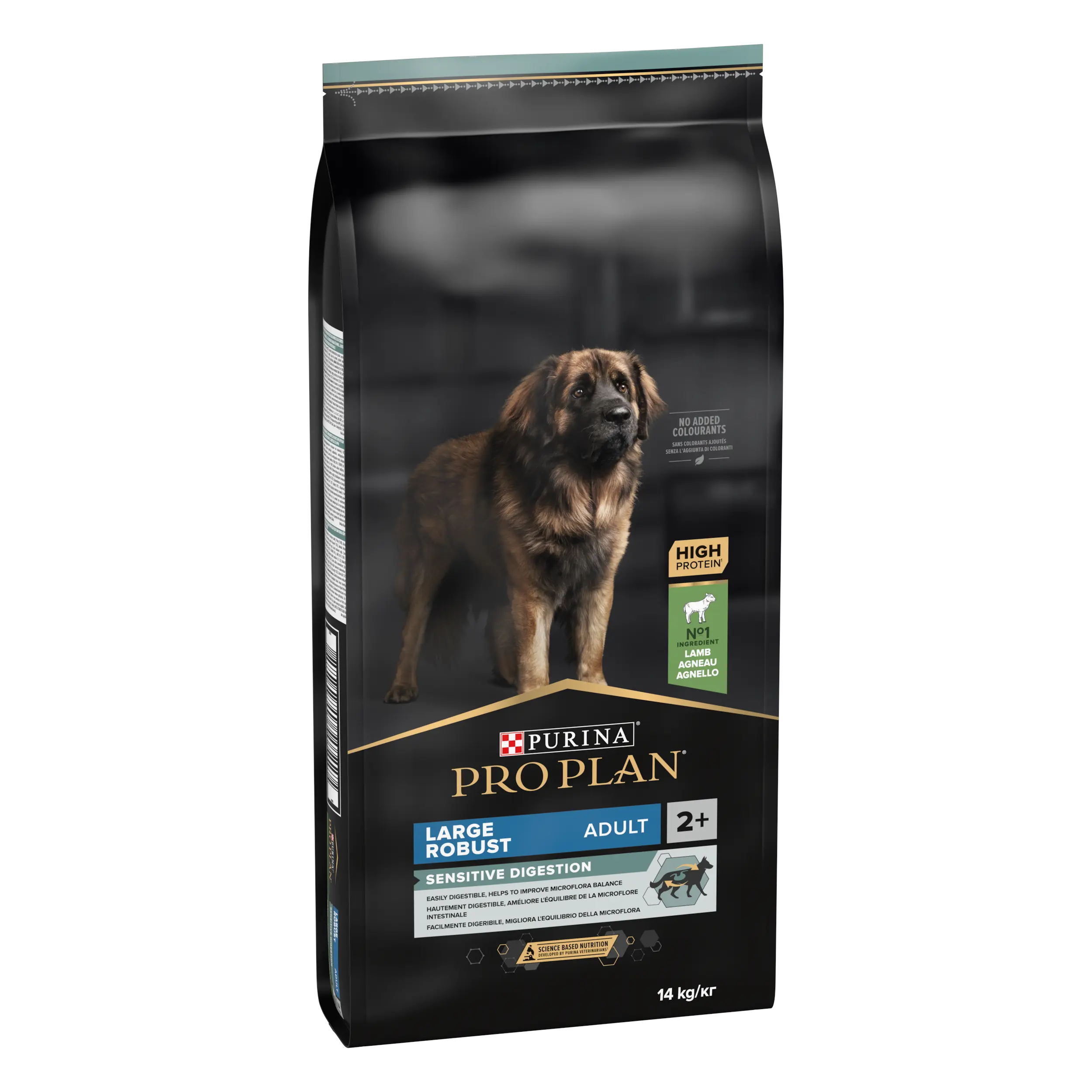 PURINA PRO PLAN ADULT Sensitive Digestion, Talie Mare Robusta, Miel, 14 kg