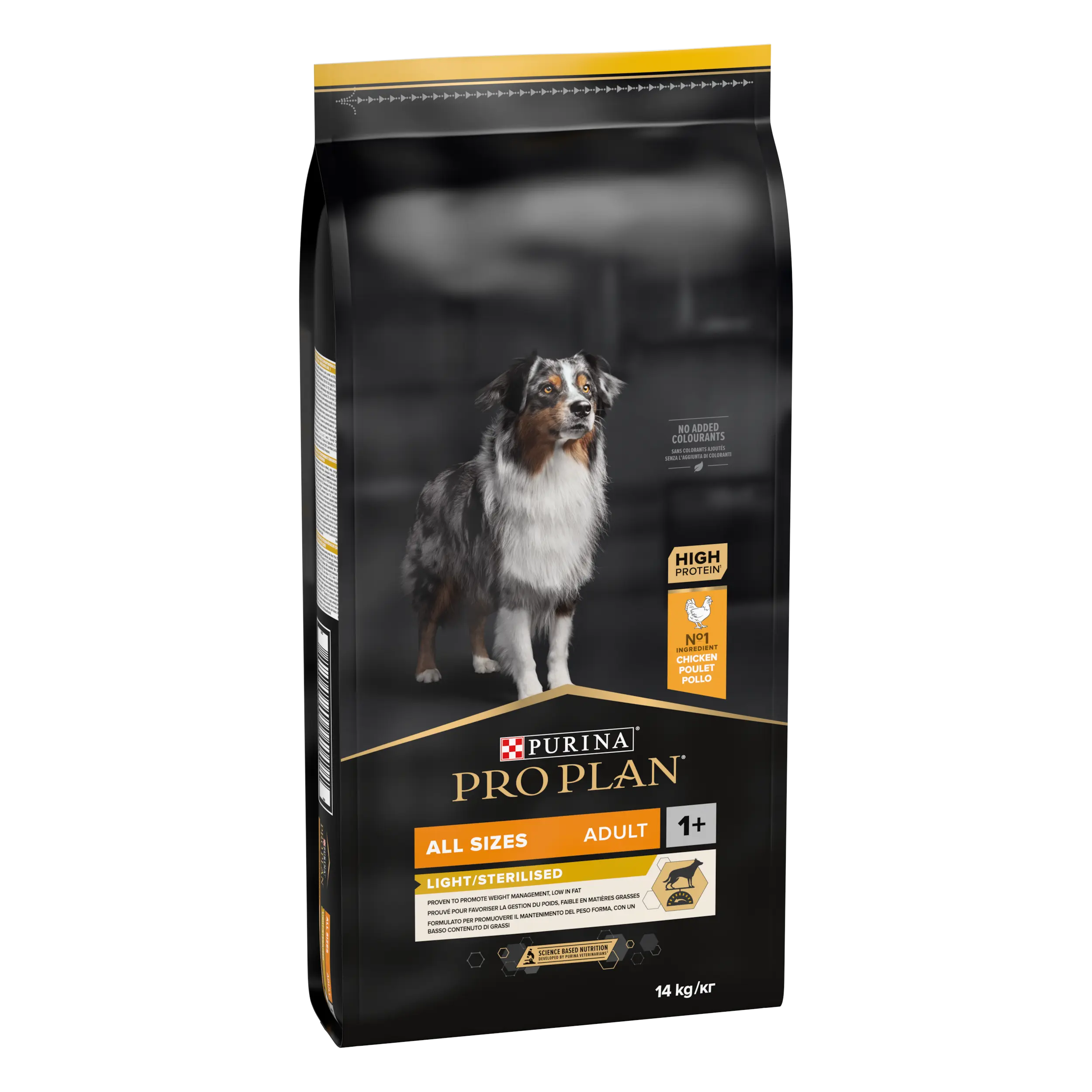 PURINA PRO PLAN ADULT Light Sterilised, Toate Taliile, Pui, 14 kg