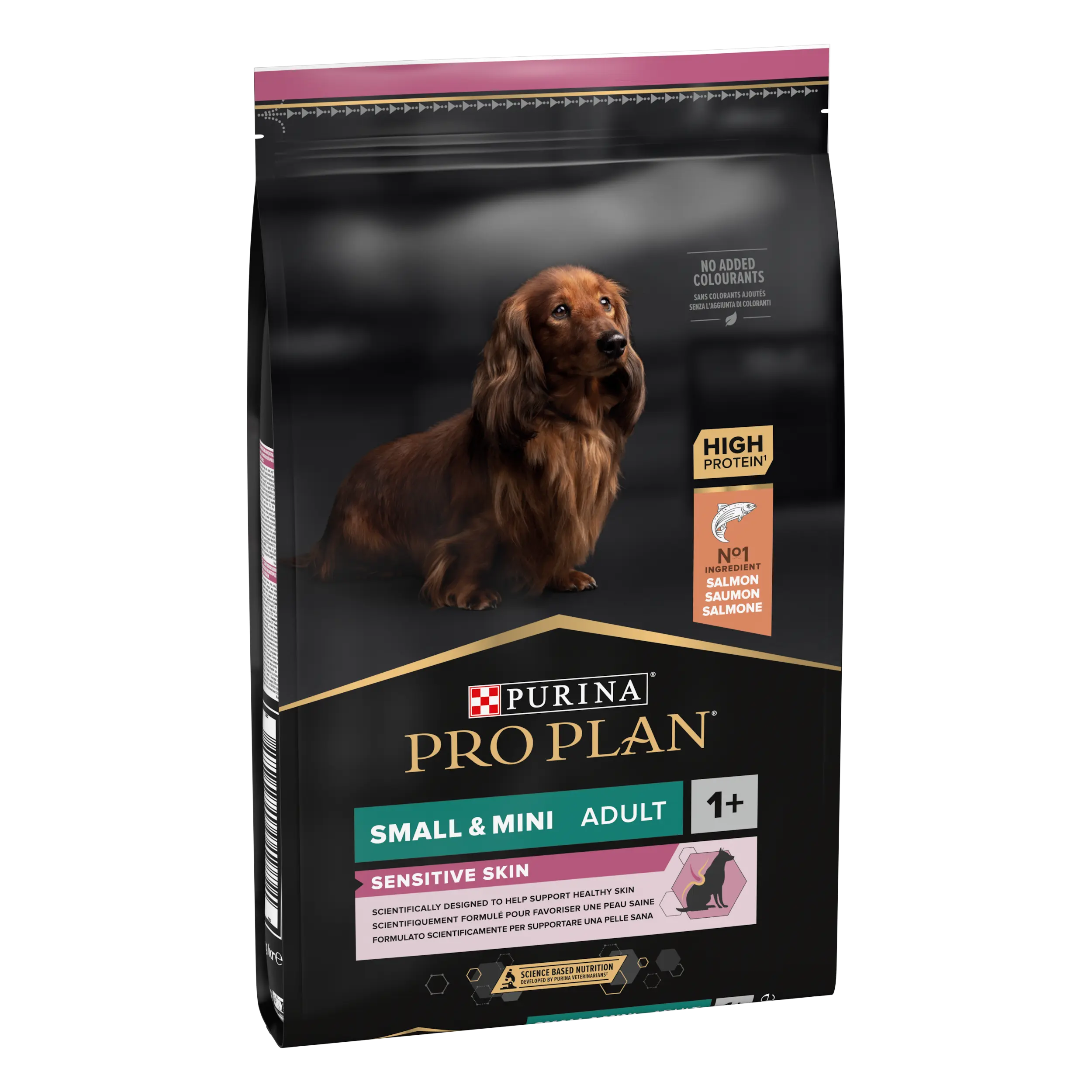 PURINA PRO PLAN ADULT Sensitive Skin, Talie Mica si Foarte Mica, Somon, 7 kg