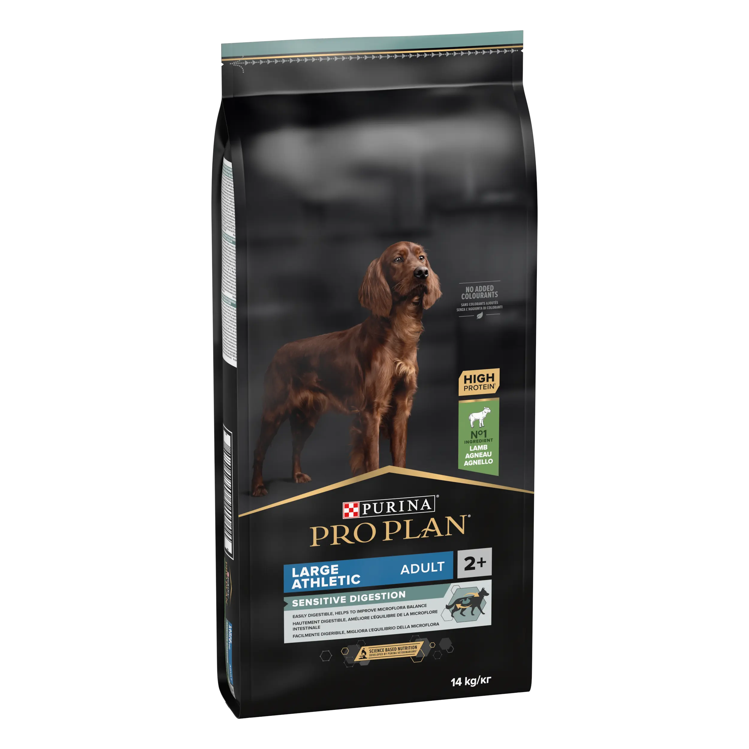 PURINA PRO PLAN ADULT Sensitive Digestion, Talie Mare Atletica, Miel, 14 kg
