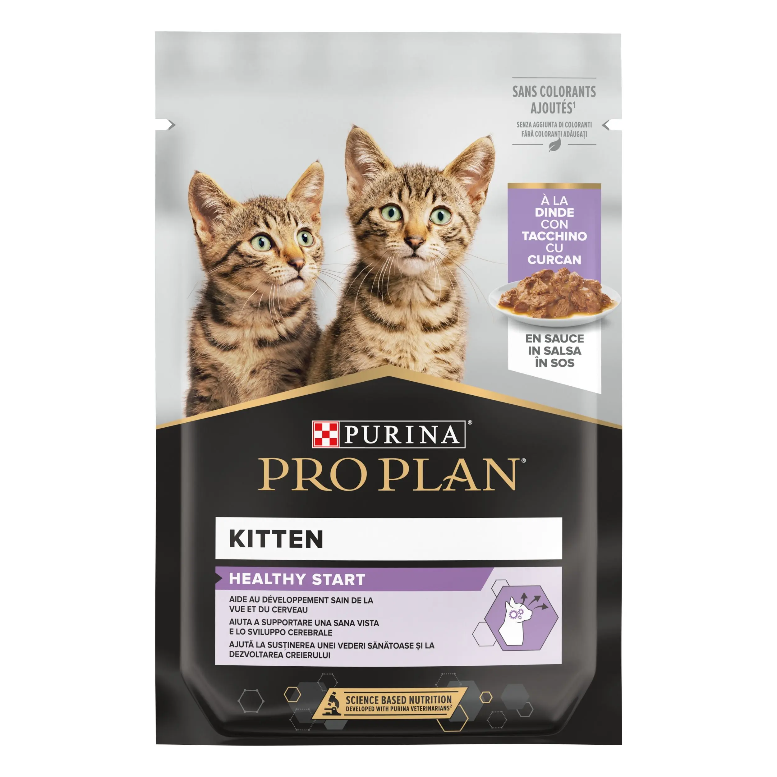PURINA PRO PLAN KITTEN NUTRISAVOUR, Curcan, 85 g