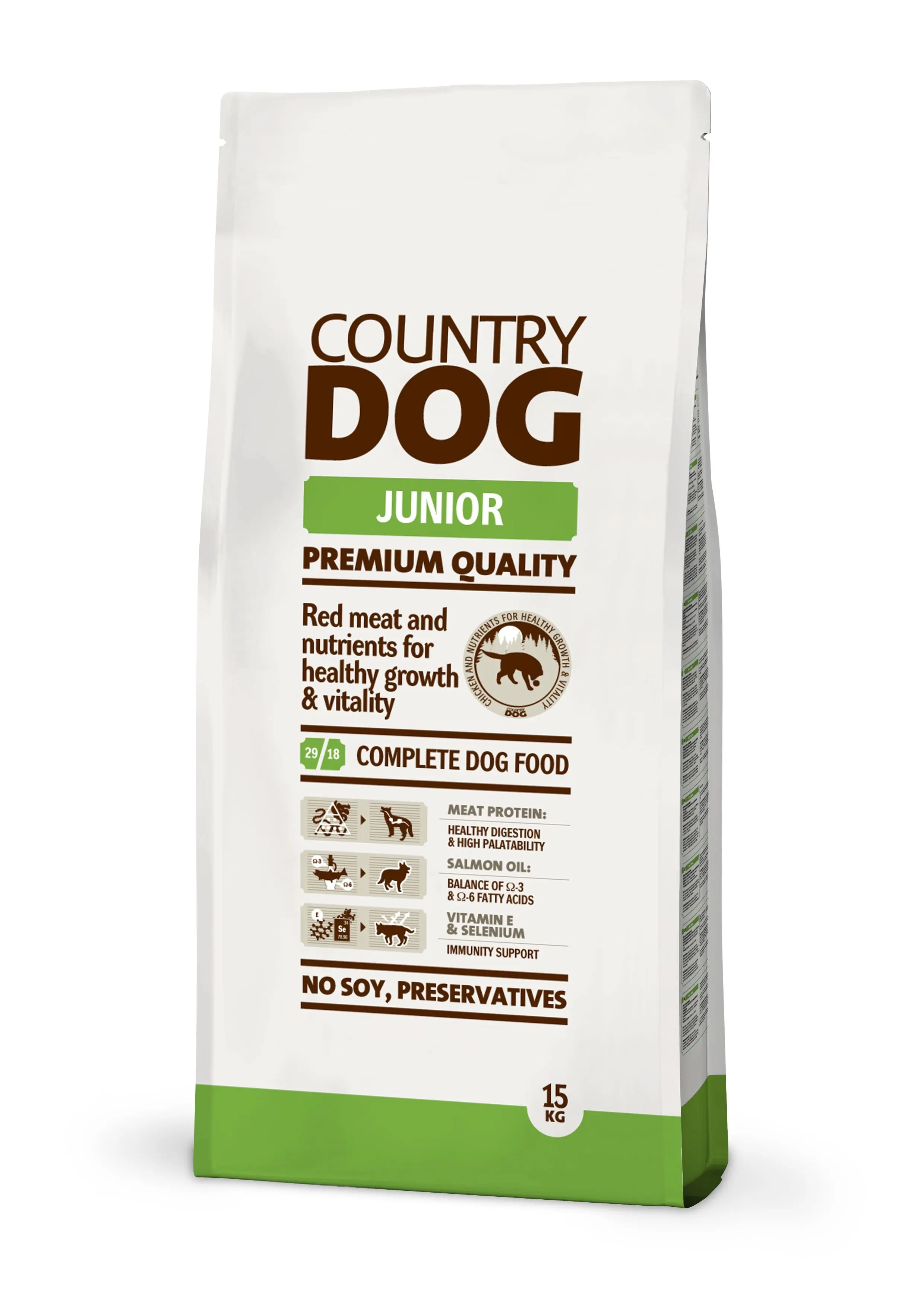 Country Dog Junior, 15 kg