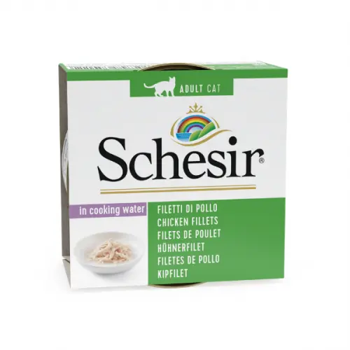 Hrana umeda pisici, Schesir Chicken Fillets, 85 g