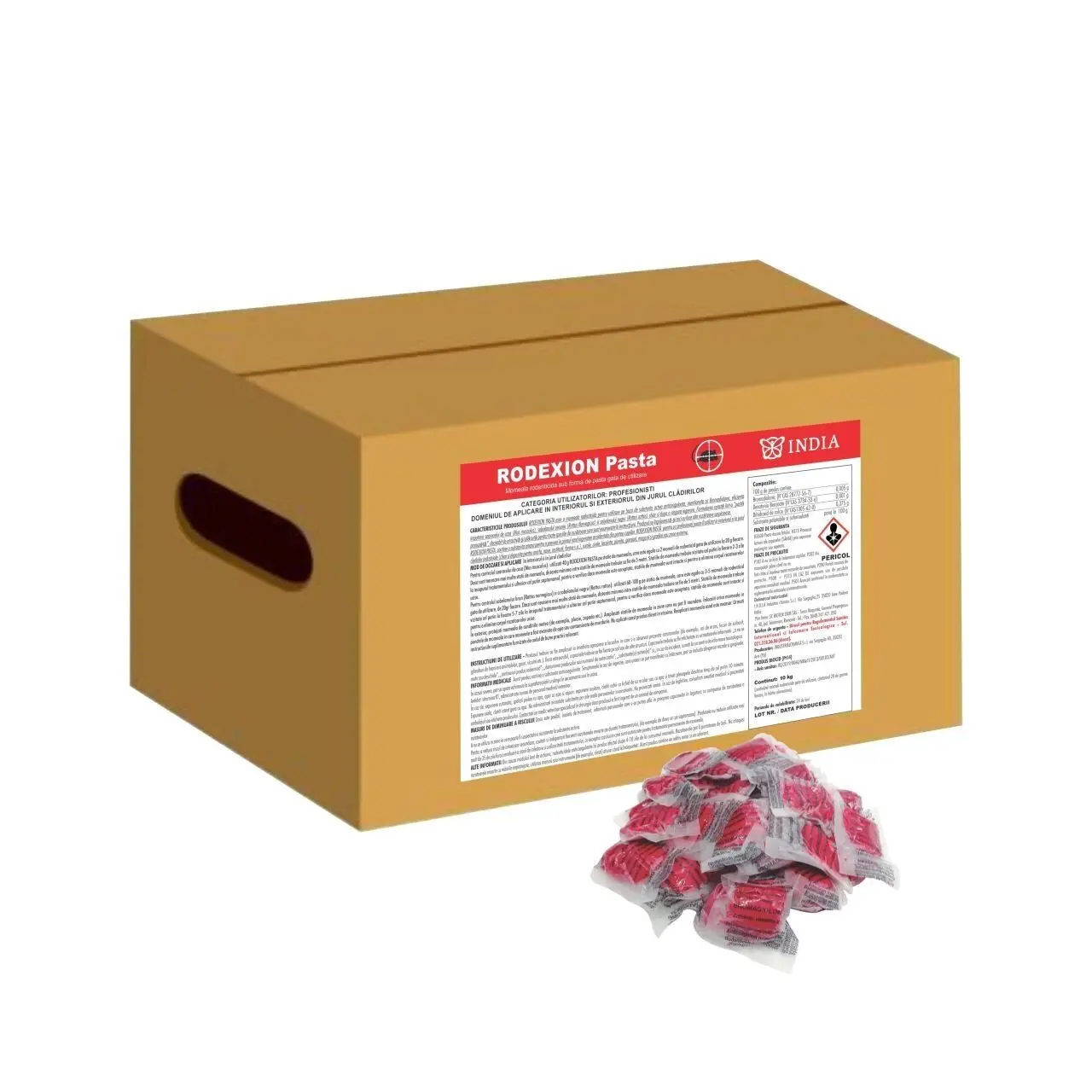 Momeala Rodenticida, Rodexion Pasta (25x200 g) 5 kg