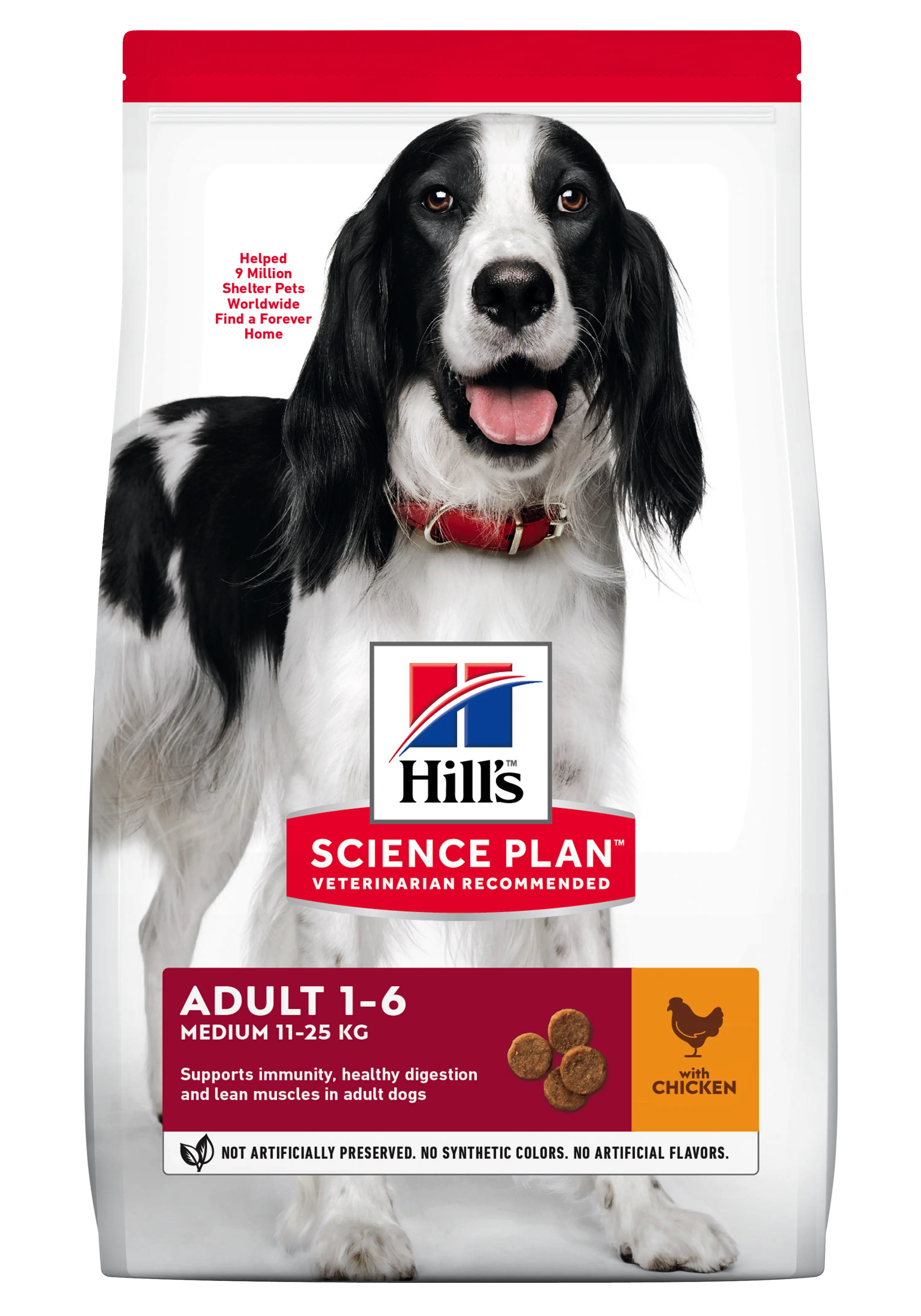 Hrana uscata caini, Hill's Science Plan Canine Adult Medium Chicken, 2.5 kg