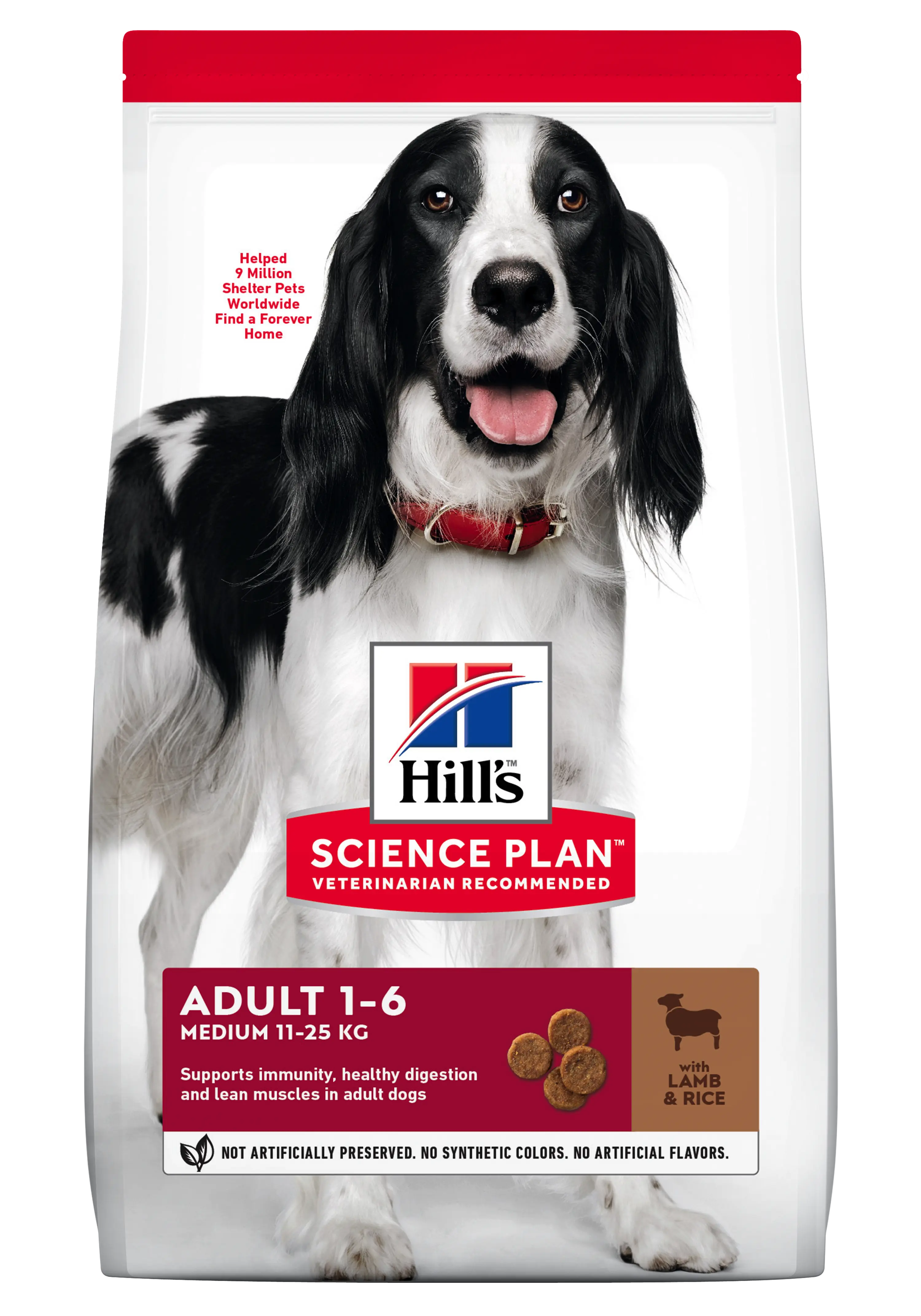 Hrana uscata caini, Hill's Science Plan Canine Adult Medium Lamb and Rice, 14 kg