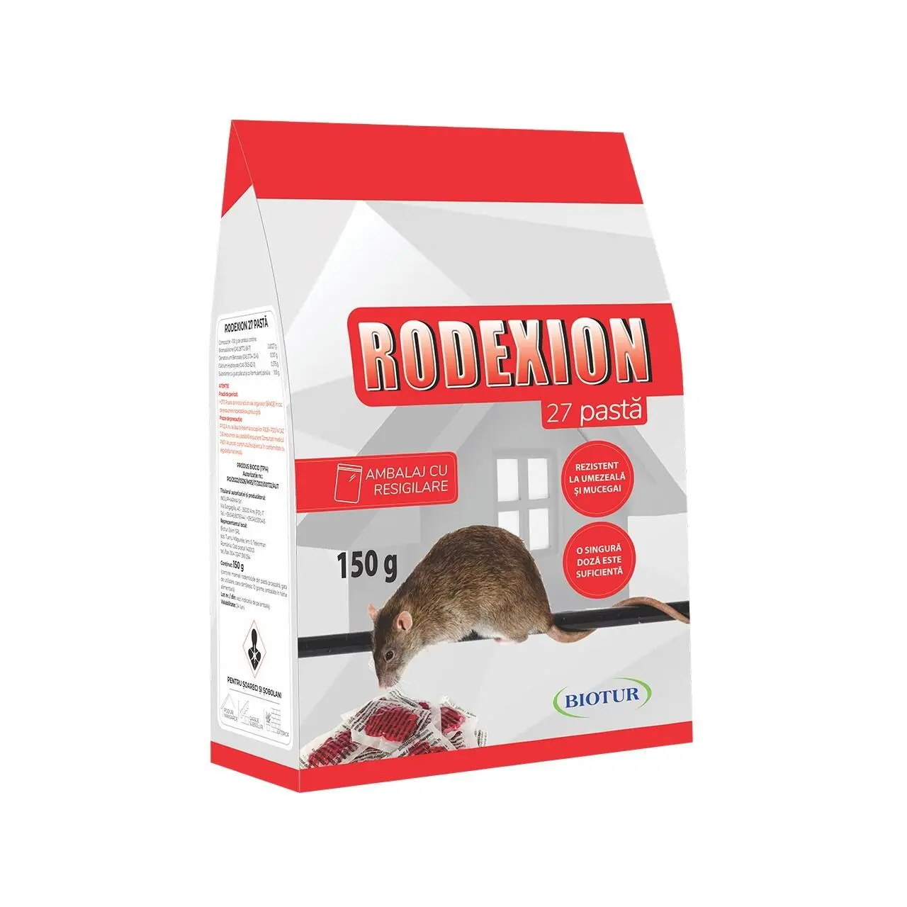 Momeala Rodenticida, Rodexion 27 Pasta, 150 g