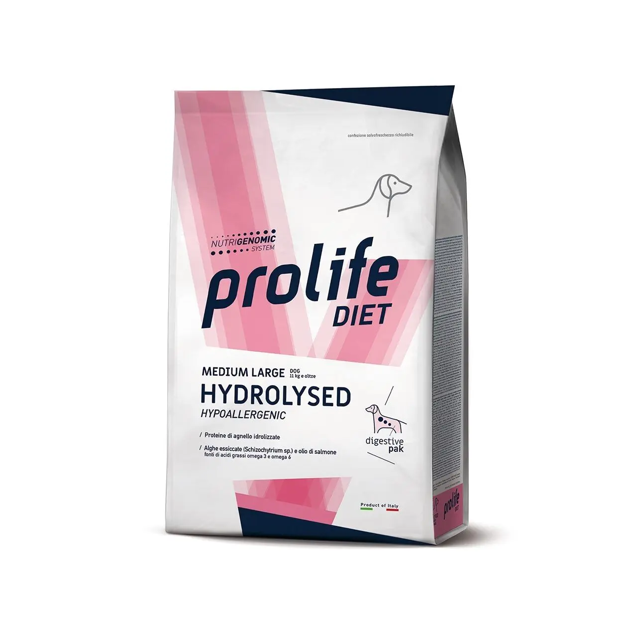 Dieta veterinara caini, Prolife Vet Hypoallergenic Hydrolyzed Medium & Large, 2 kg