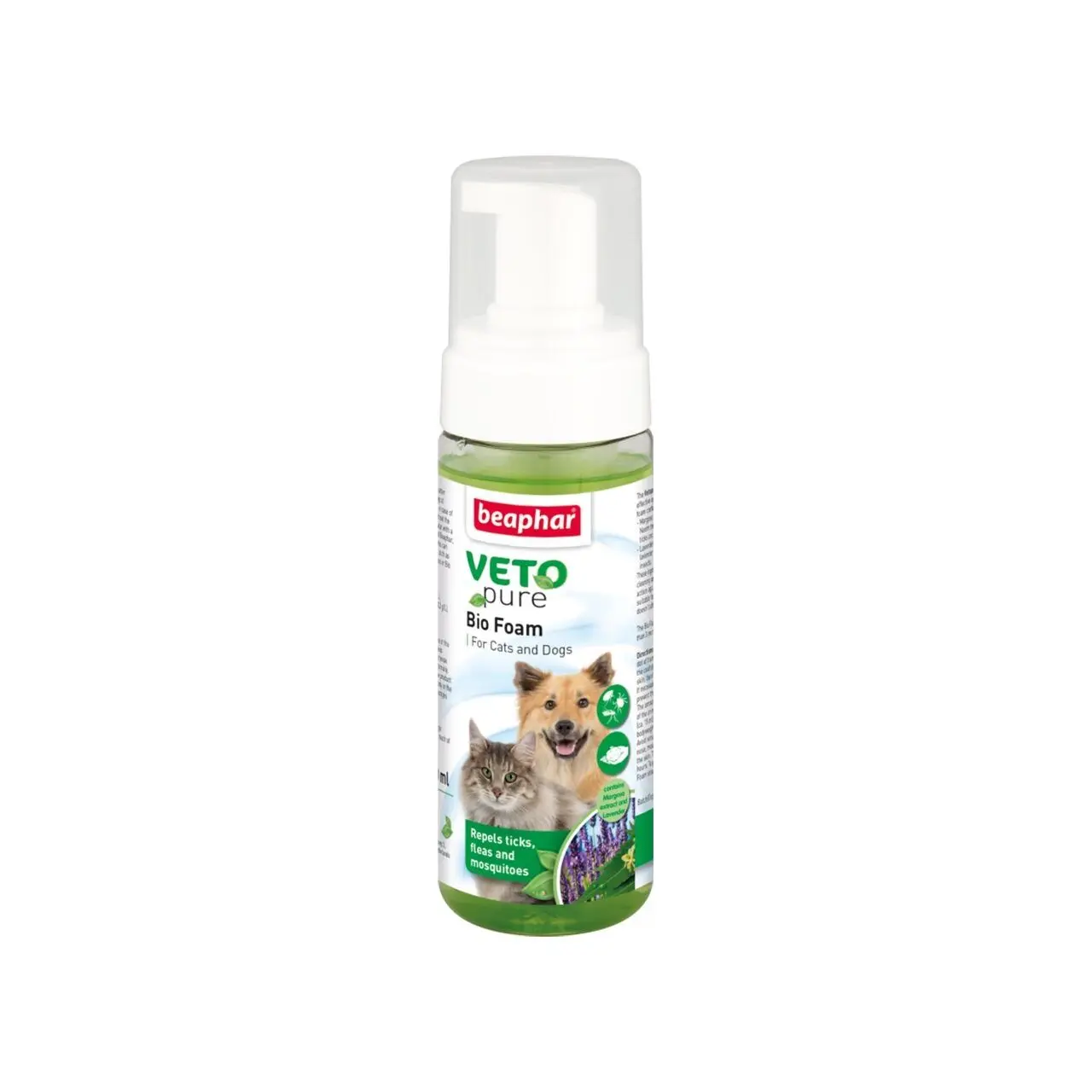 Spuma Antiparazitara Caini si Pisici Veto Pure, Beaphar, 150 ml