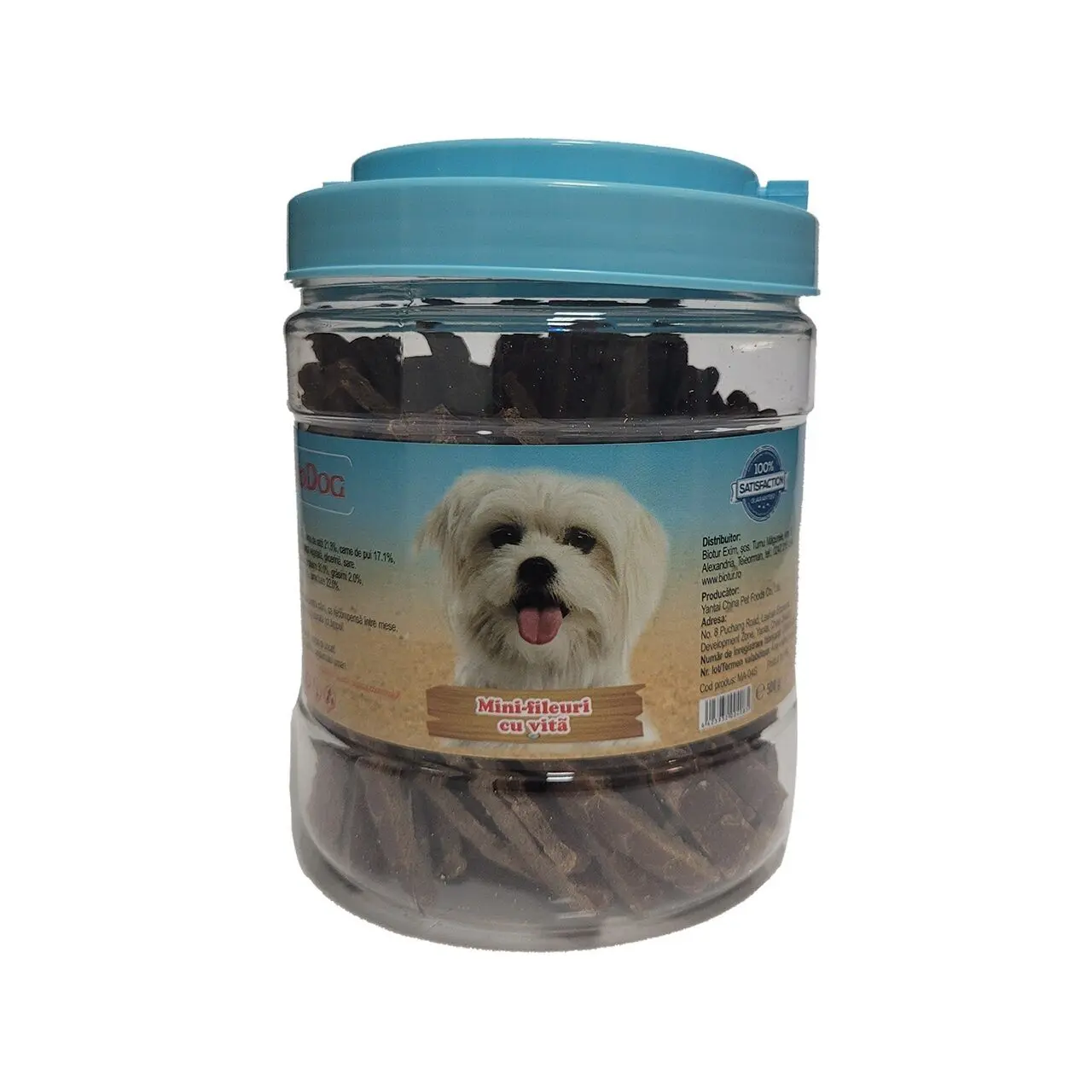 Recompense Caini Biodog Snack Mini-Fileuri, Vita, 500 g