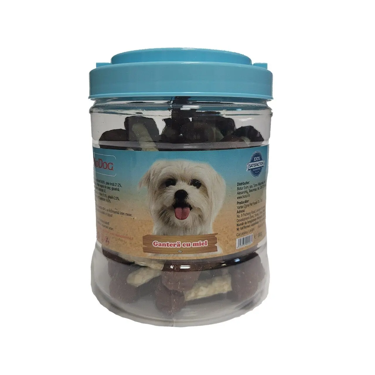 Recompense Caini Biodog Snack Gantera, Miel, 500 g
