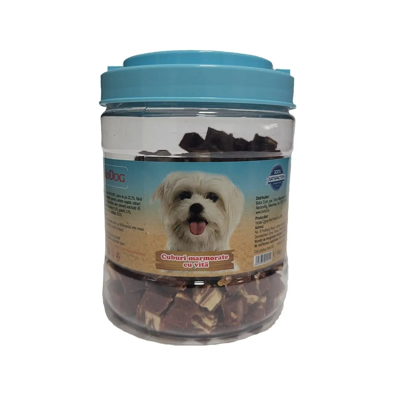 Recompense Caini Biodog Snack Cuburi Marmorate, Vita, 500 g