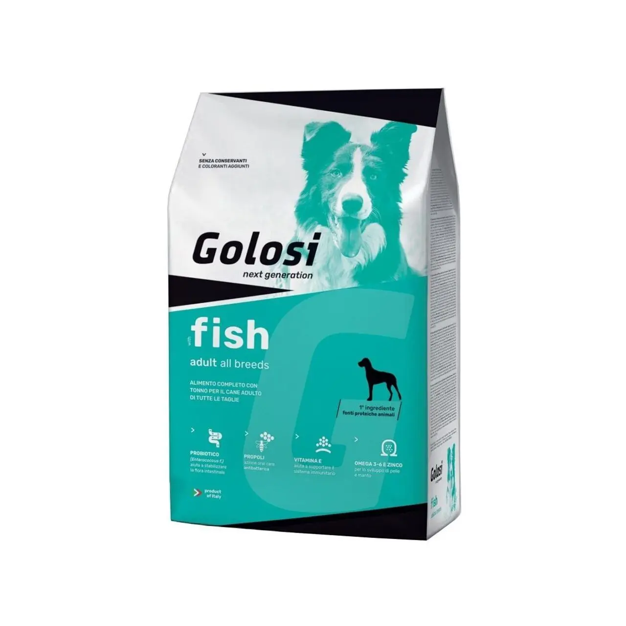 Hrana uscata premium caini, Golosi Dog Fish Adult All Breeds, 12 kg