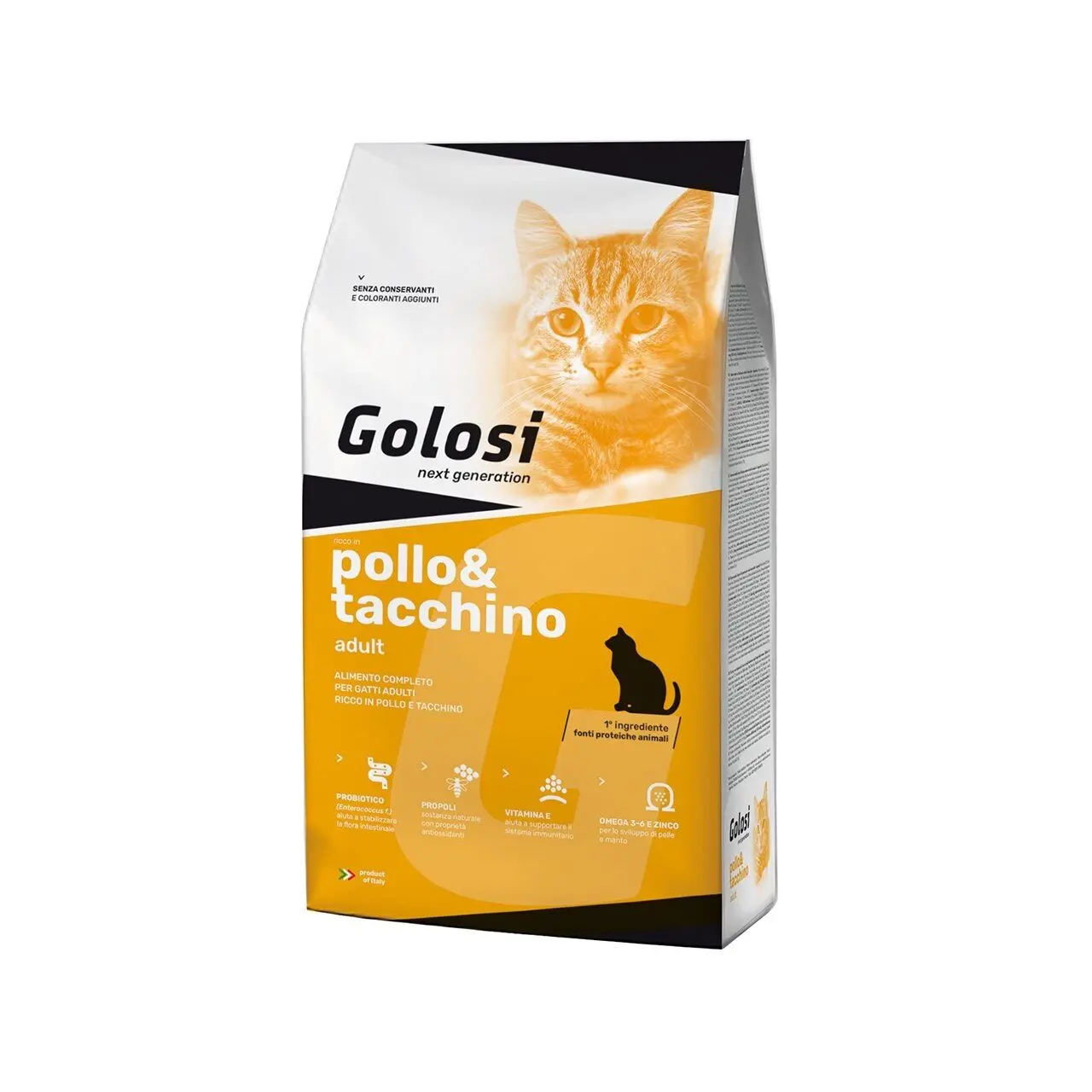 Hrana uscata premium pisici, Golosi Pui & Curcan, 20 kg